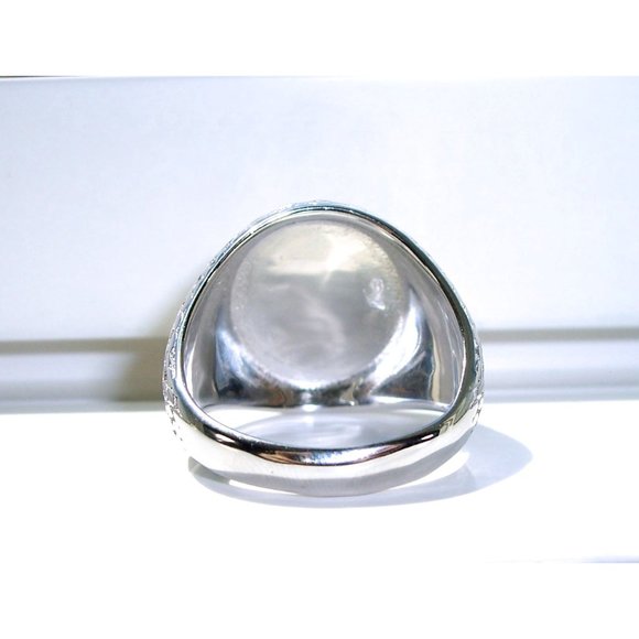 925 STERLING SILVER Men's Nautical Anchor Ring - Picture 8 of 12